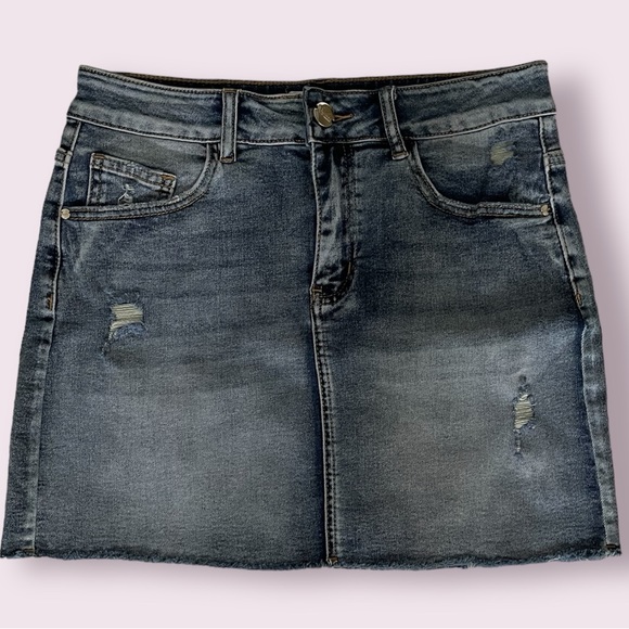 VIPOnes Denim Mini Skirt - Picture 1 of 3